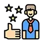 Supreme Customer Satisfaction Icon